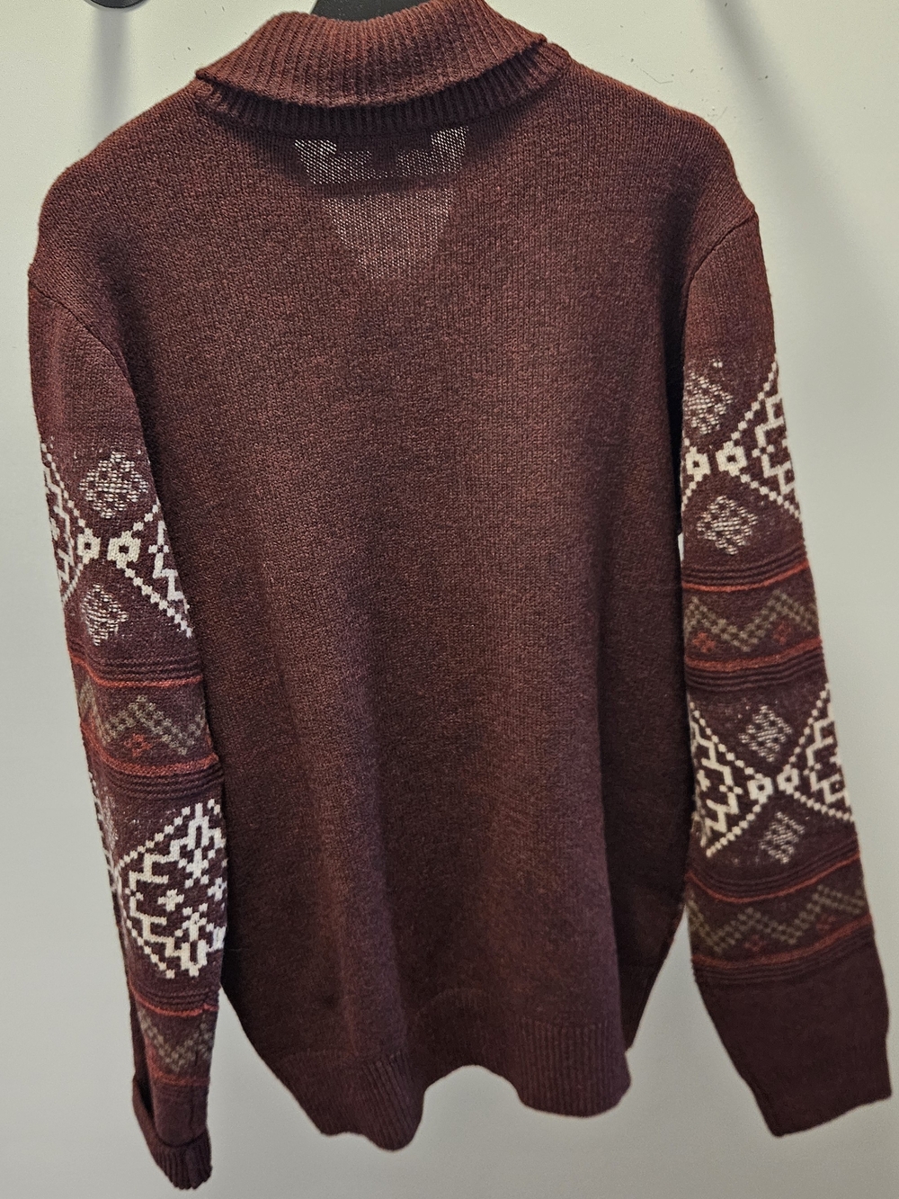 Frye & Co Zip Front Aztec Sweater - Picture 5 of 5